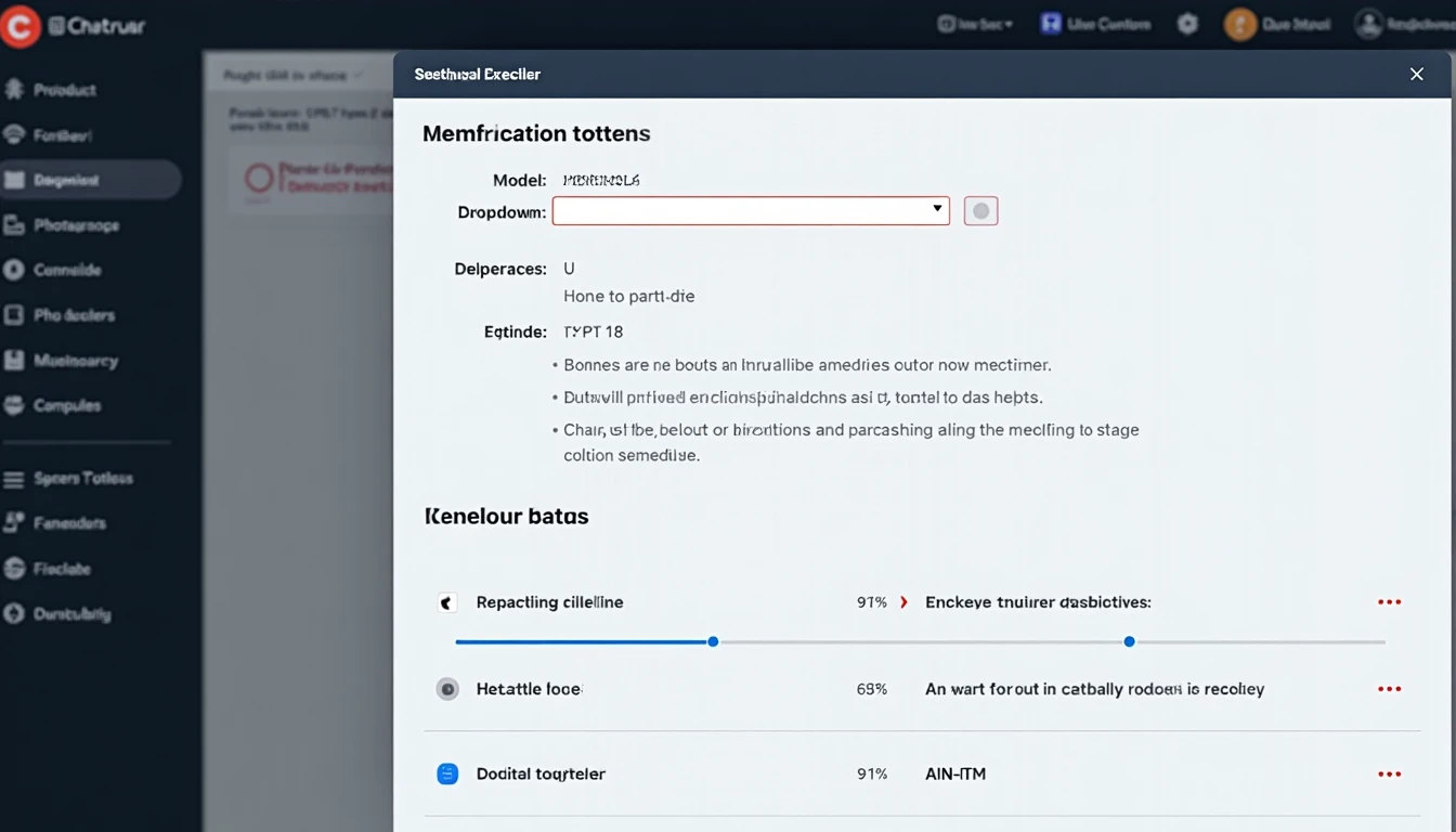 ChatGPT API integration n8n OpenAI node configuration settings detailed view showing authentication token input field model selection dropdown and temperature slider with parameter explanation tooltips visible on screen interface